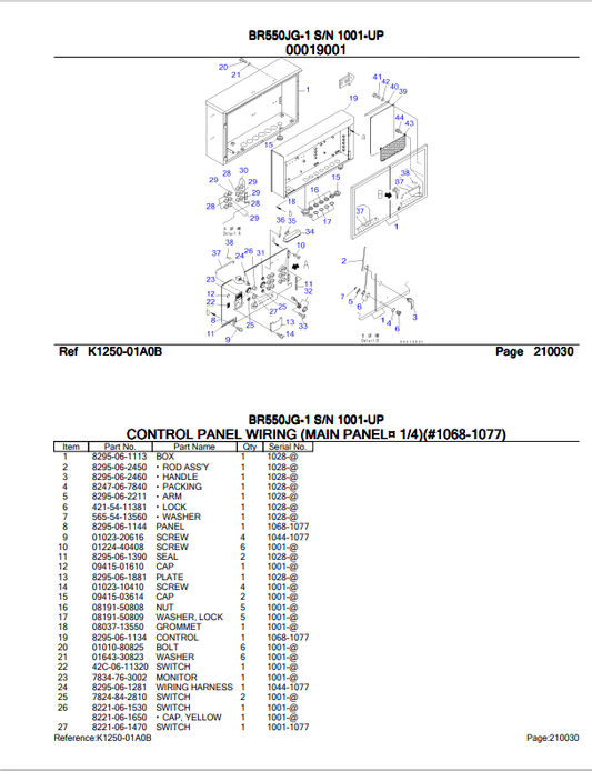 Komatsu BR550JG-1 I towels Mobile Crushers And Recyclers Parts Catalogue Manual SN 1001-UP - PDF File