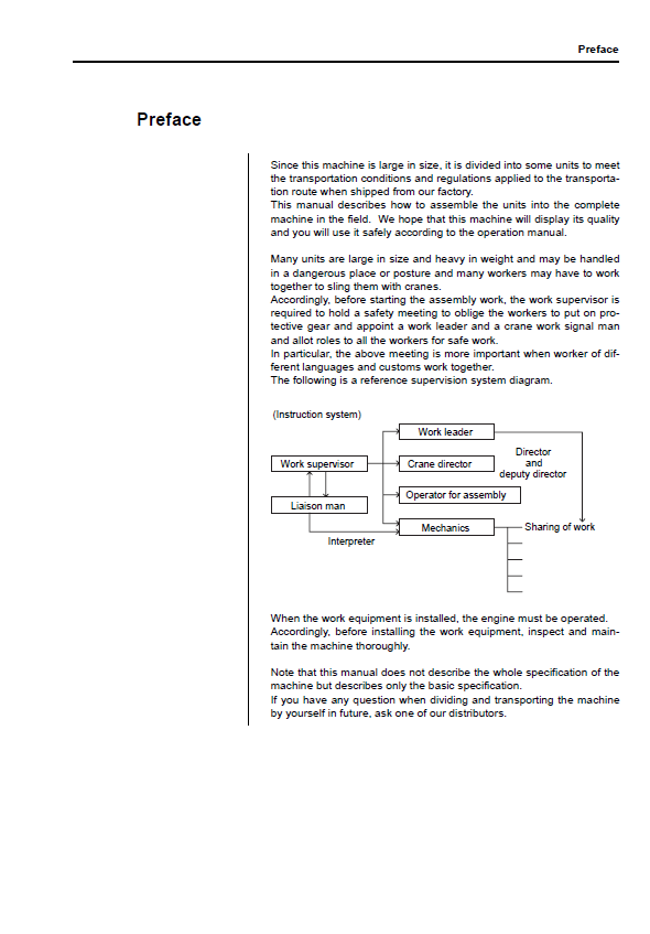 Komatsu D155A-6 Heavy Bulldozer Assembly Instruction Manual