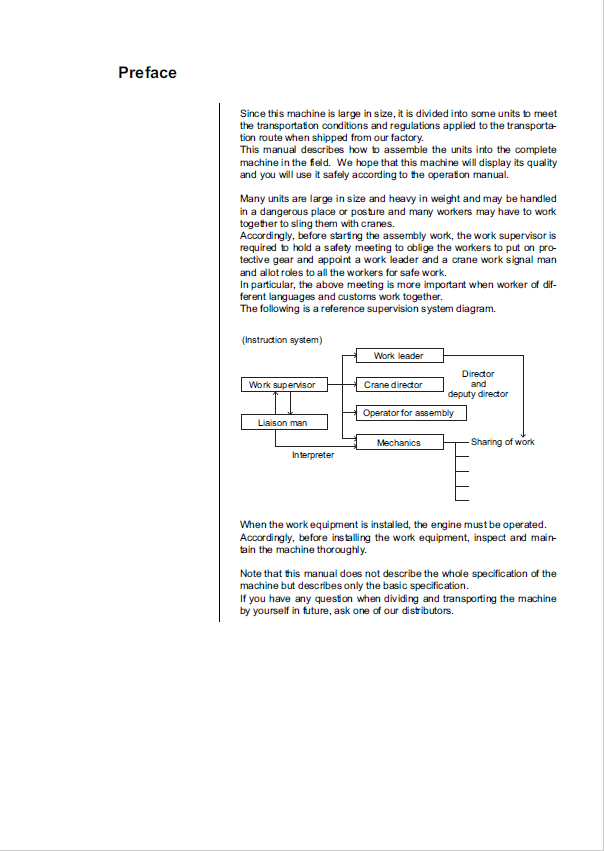 Komatsu D155AXi-8 Crawler Dozer Assembly Instructions and Setup Guide