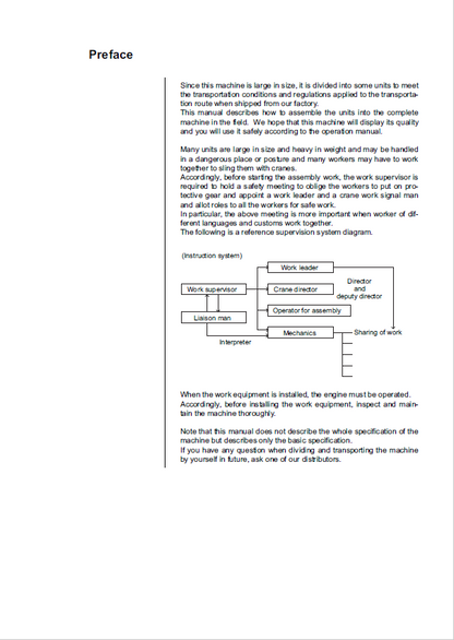 Komatsu D155AXi-8 Crawler Dozer Assembly Instructions and Setup Guide