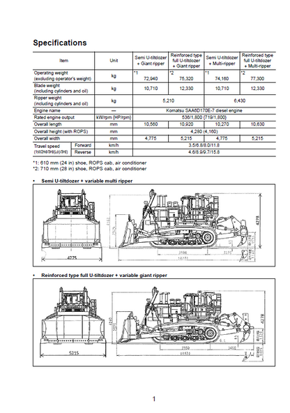  Komatsu D375A-8 Bulldozer Assembly Procedures Manual GEN00161-00