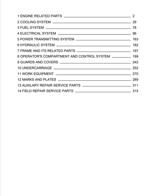 Komatsu D37PX-24 Bulldozer Sn 85001-up Parts Catalogue Manual - PDF File