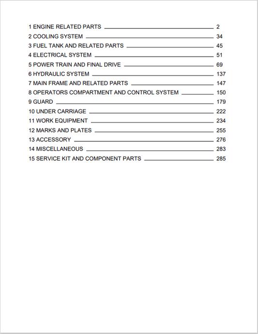 Komatsu D41E-6 Bulldozer Parts Catalogue Manual S/N B20001-B30000 - PDF File