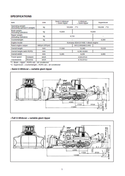 Komatsu D475A-5 Construction Equipment Field Assembly Technical Manual
