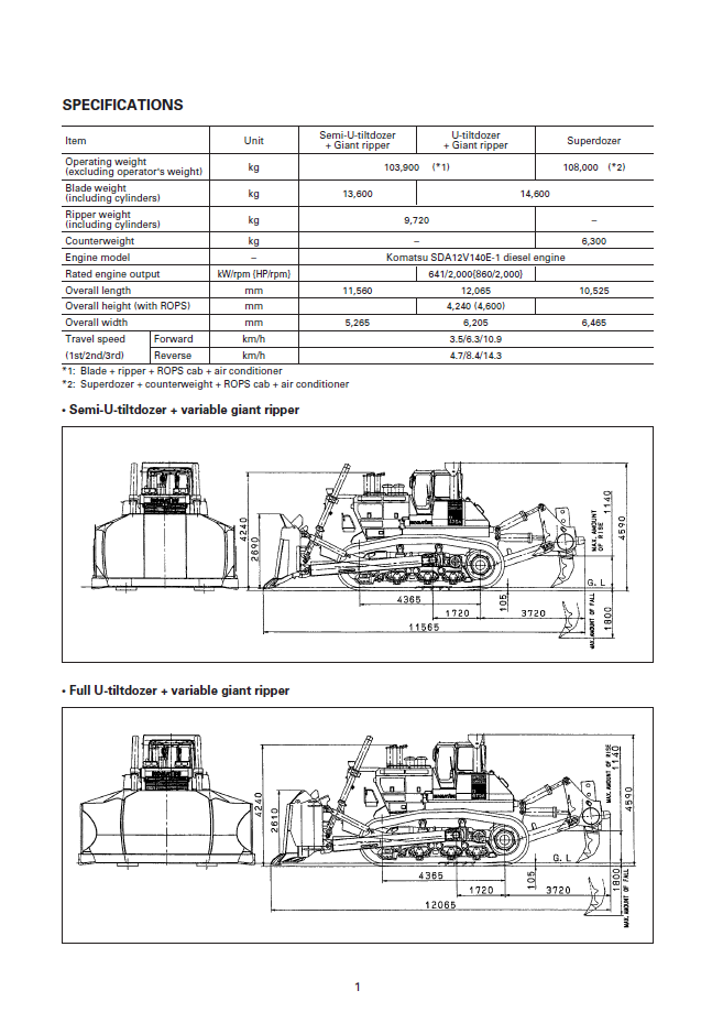 Komatsu D475A-5 Large Dozer Setup & Field Assembly Manual GEN00012-01