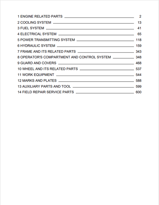 Komatsu GD655-6 Motor Grader Sn 60001-Up Parts Catalogue Manual - PDF File
