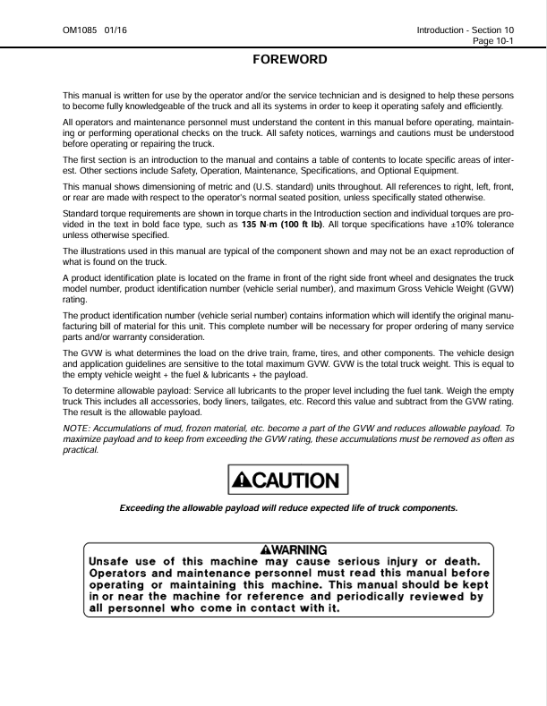 Komatsu HD1500-7 Dump Truck Manual – Operation and Maintenance