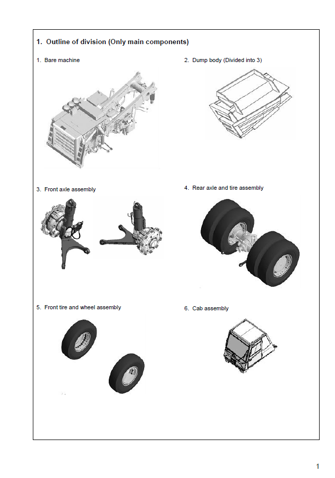 Komatsu HD785-7 Haul Truck On-Site Field Assembly Manual (GEN00058-08)