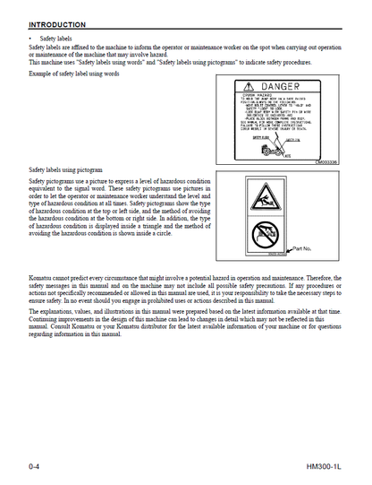 Komatsu HM300-1L Articulated Dump Truck Operation Guide CEAM015401