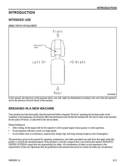 Komatsu HM300-1L Dump Truck PDF Manual CEAM015401