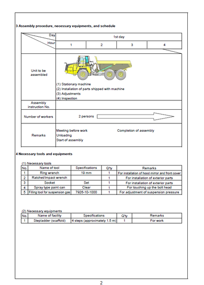  Komatsu HM300-5 Dump Truck Technical Reference Manual GEN00131-00