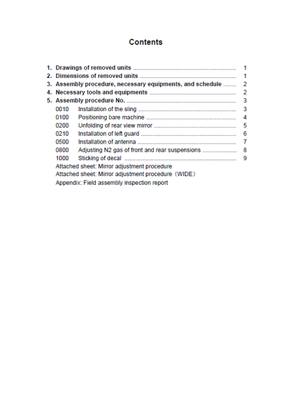 Komatsu HM400-3M0 Heavy-Duty Articulated Truck Assembly Guide