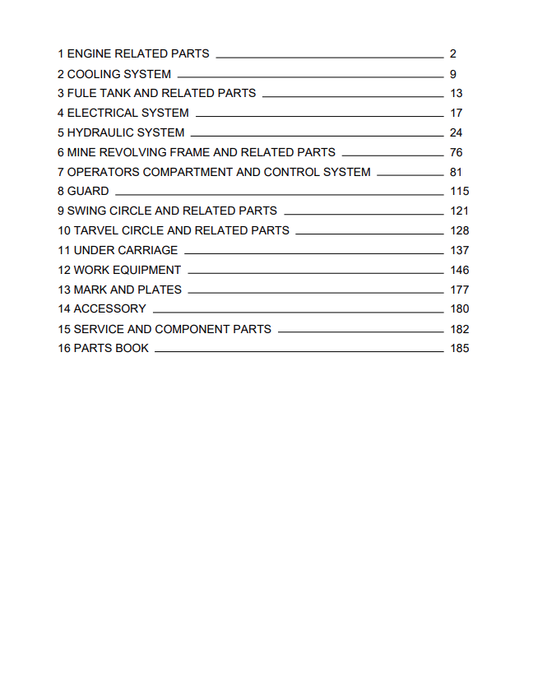 Komatsu PC05-7 Crawler Excavator Parts Catalogue Manual PDF