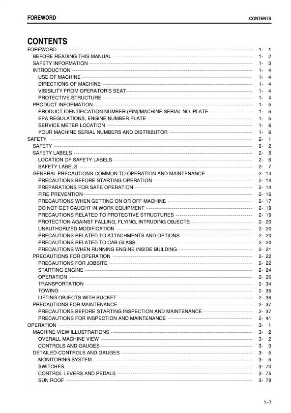 Komatsu PC120-8 Operation, Inspection & Maintenance Manual – PEN00776-00