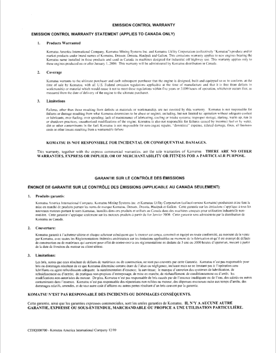 Komatsu PC128UU-1 Excavator Maintenance & Operation Guide PDF