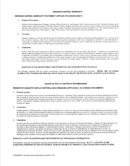 Komatsu PC128UU-1 Excavator Maintenance & Operation Guide PDF