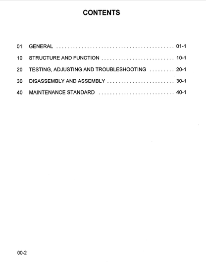 Komatsu PC150LC-6K Excavator Service & Repair Manual PDF