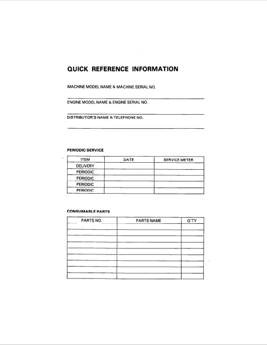 Komatsu PC200LC-3 Excavator Operation & Maintenance Manual PDF