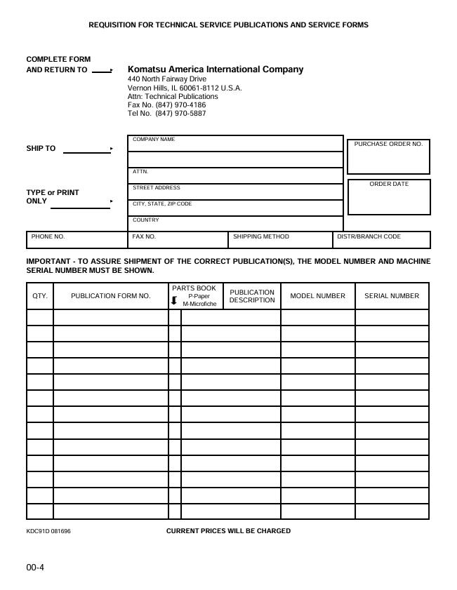 Komatsu PC200Z-6LE Maintenance and Troubleshooting Manual – CEBM001700