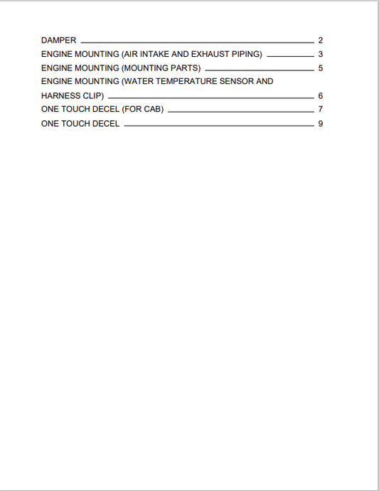 Komatsu PC20MRX-1 Excavator Parts Manual S/N 10001-UP