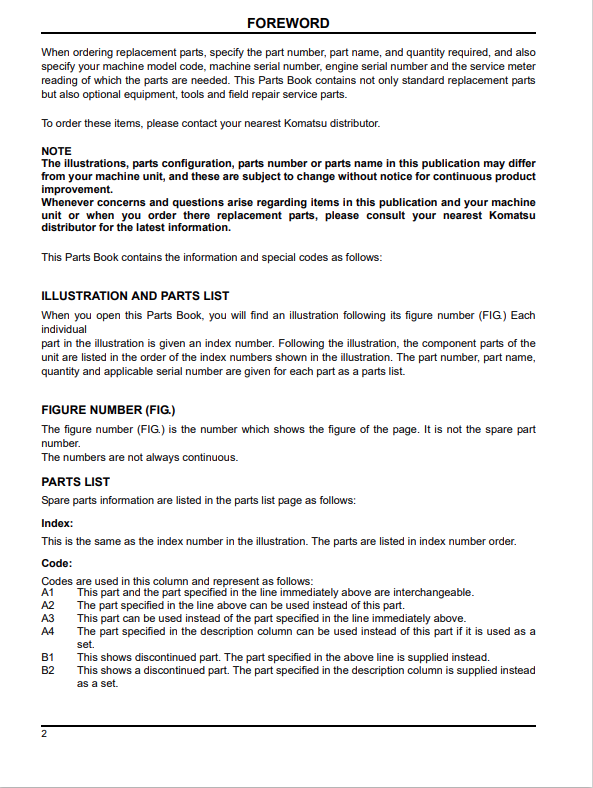 Komatsu PC210-10M0 PC210LC-10M0 Excavator Parts Book Manual