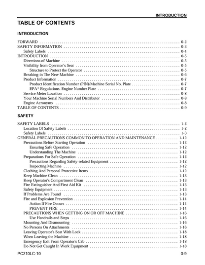 Komatsu PC210LC-10 Excavator Service and Maintenance Guide