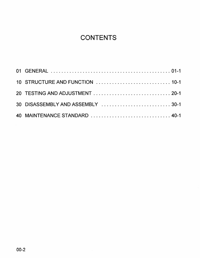 Komatsu PC210LC-6 PC220LC-6 Excavator Service Manual – CEBM000102