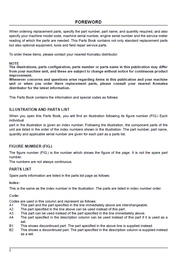 Komatsu PC210LCi-11 Component Identification and Parts Manual