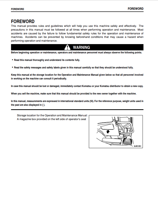 Komatsu PC228USLC-3 Crawler Excavator Maintenance Guide PDF