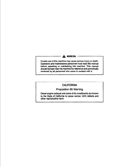 Komatsu PC228UU-1 Hydraulic Excavator Operator Manual 10001-UP