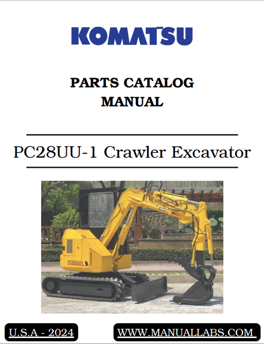 Komatsu PC28UU-1 Crawler Excavator Parts Catalogue & Parts Book