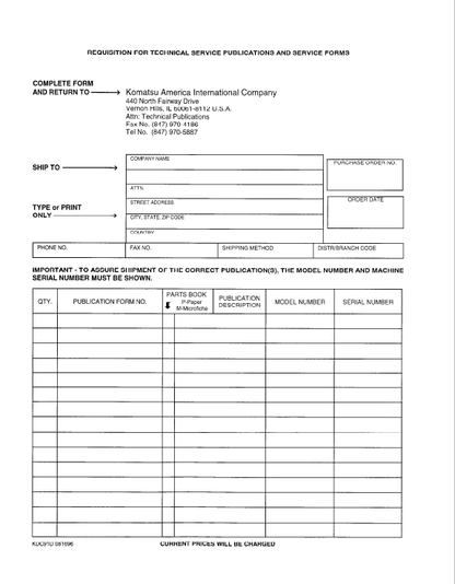 Komatsu PC300LC-6LE PC300HD-6LE Operation & Maintenance PDF