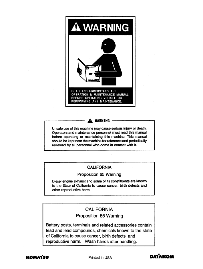 Komatsu PC300LC-7L and PC300HD-7L Hydraulic Excavator PDF Manual CEAM008803