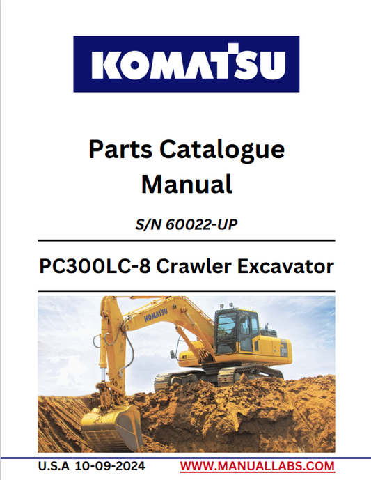 Komatsu PC300LC-8 Crawler Excavator Parts Manual PDF