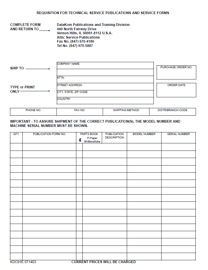Komatsu PC300LL-7L Excavator PDF Manual CEAM012301