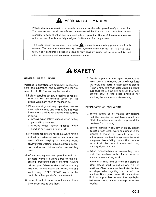 Komatsu PC300/LC-5 and PC400/LC-5 Service and Repair Manual PDF
