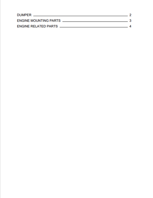 Komatsu PC30MR-1 Excavator Parts Manual S/N 10001-UP