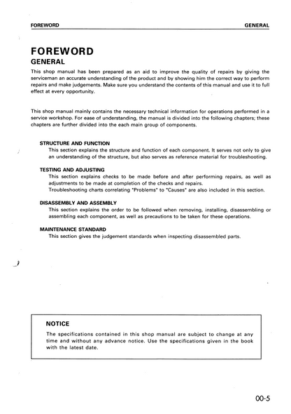 Komatsu PC340-6K / PC340LC-6K / PC340NLC-6K Workshop Manual EEBM000804