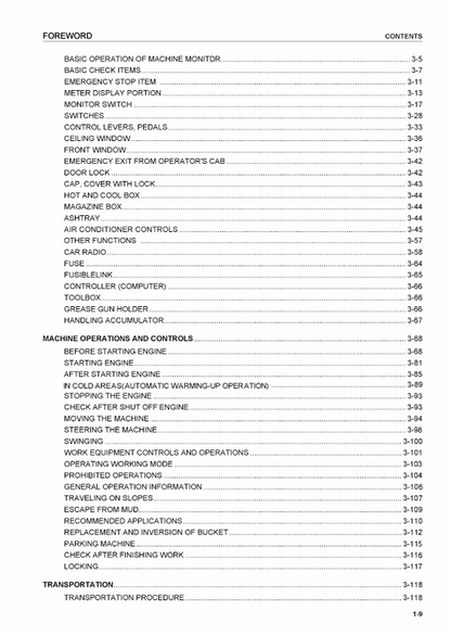 Komatsu PC360-7 Excavator Operation, Maintenance and Service Manual OMEH3607M1