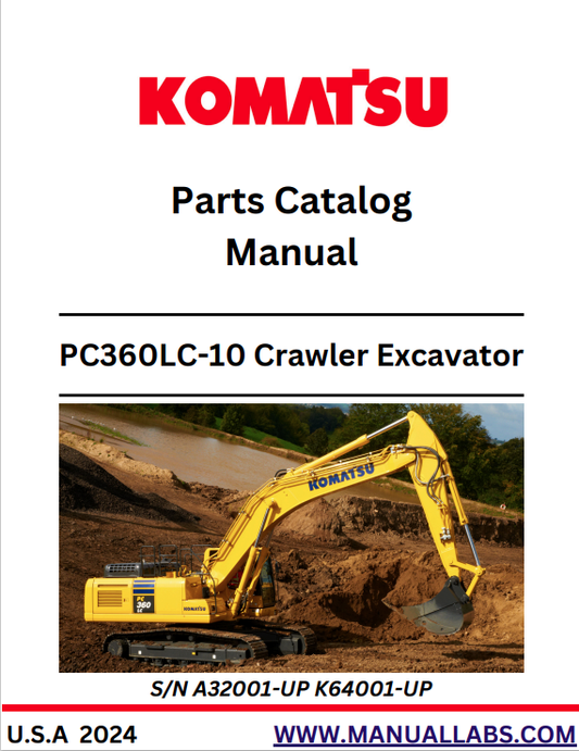 Komatsu PC360LC-10 Crawler Excavator Parts Manual PDF