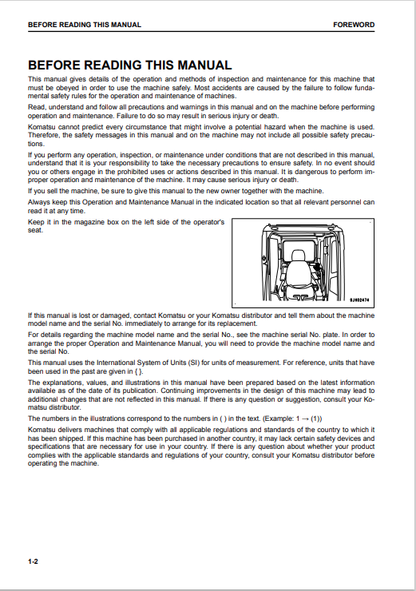 Komatsu PC360LC-11 PC390LC-11 Technical Shop Manual PDF