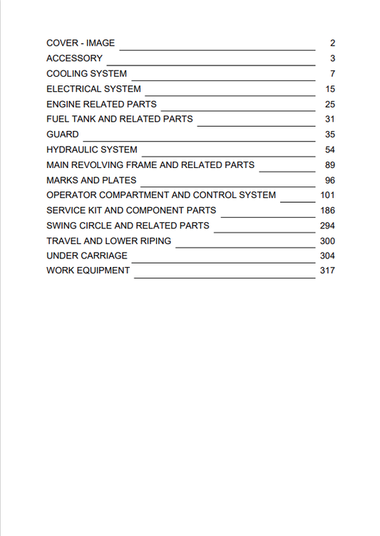 Komatsu PC50MR-2 Crawler Excavator Parts Catalogue Manual S/N 5001-UP - PDF File