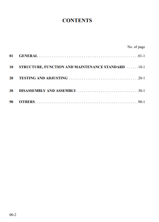 Komatsu PW160-7K Excavator Service & Repair Manual PDF