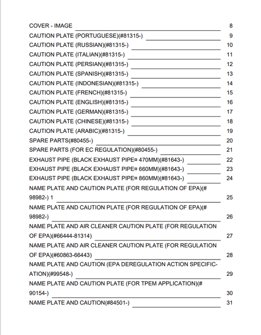 Komatsu S6D125E-2A-6 Engine Operation & Maintenance Manual PDF