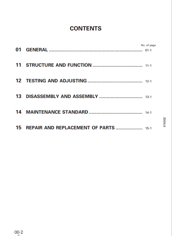 Komatsu S6D125E-2B-6 Diesel Engine Service & Repair Manual