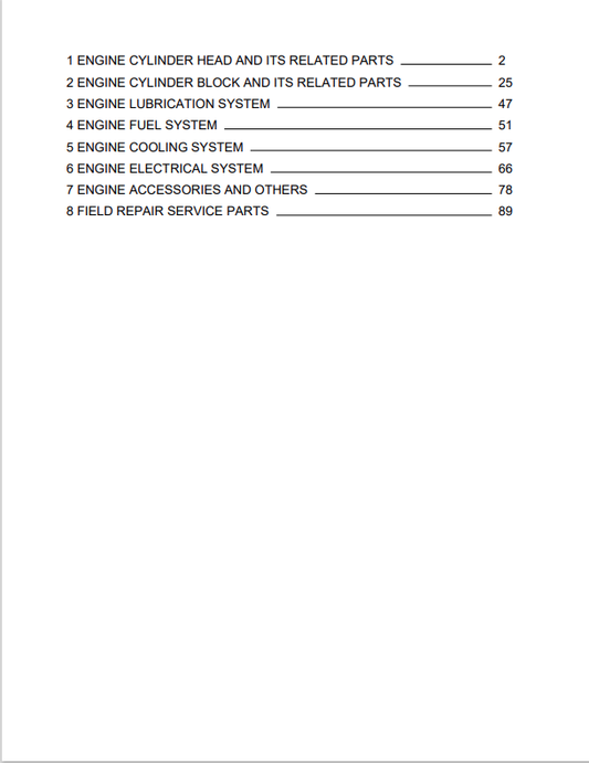 Komatsu SAA4D95LE-7 Engine Generator Parts Catalogue PC130-11