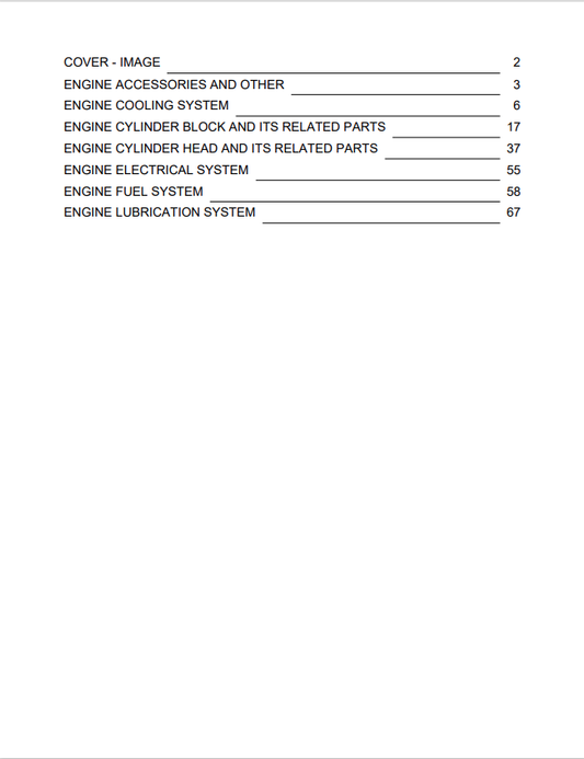 Komatsu SAA6D107E-1J Engine Parts Catalogue S/N 36520427-UP