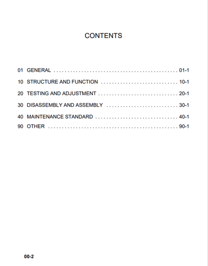 Komatsu WA120-3L Wheel Loader Service & Repair Manual