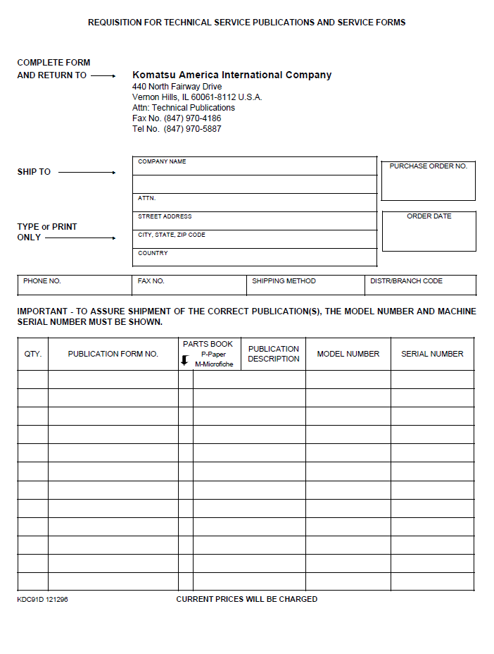 Komatsu WA250-3 Operation and Maintenance Manual CEAM001501