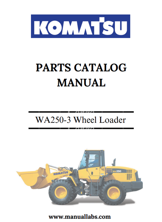 Komatsu WA250-3 Parts Manual for Japan S/N 50001-52999 PDF